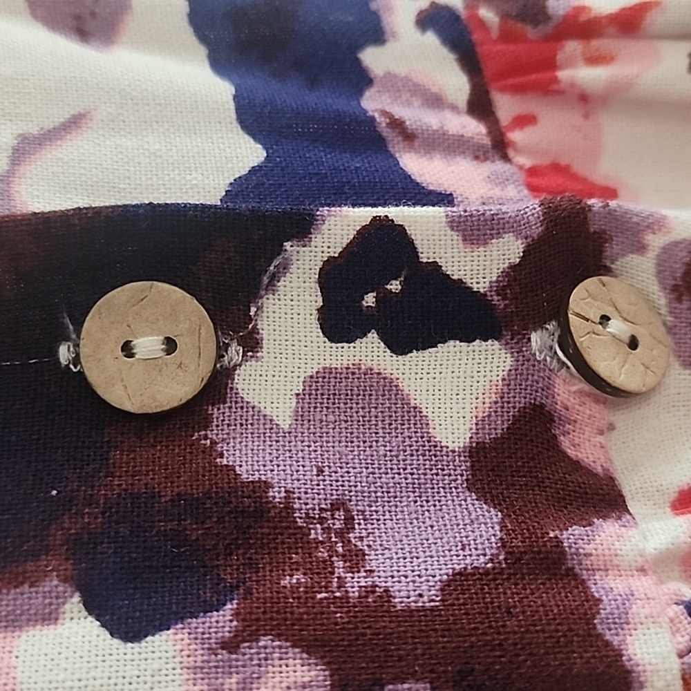 One Clothing Floral Linen Blend Summer Dress Size XS